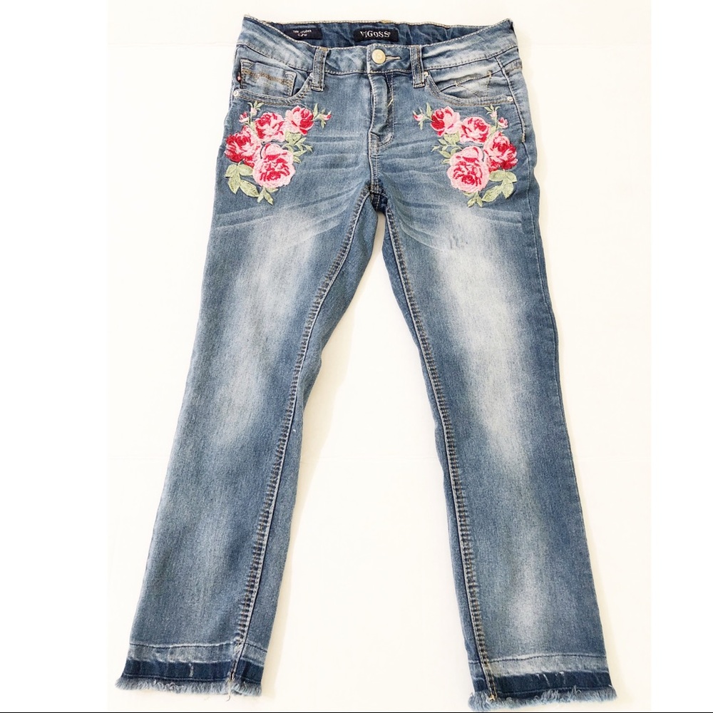 Vigoss Girl’s Raw Hem Capri Size 12